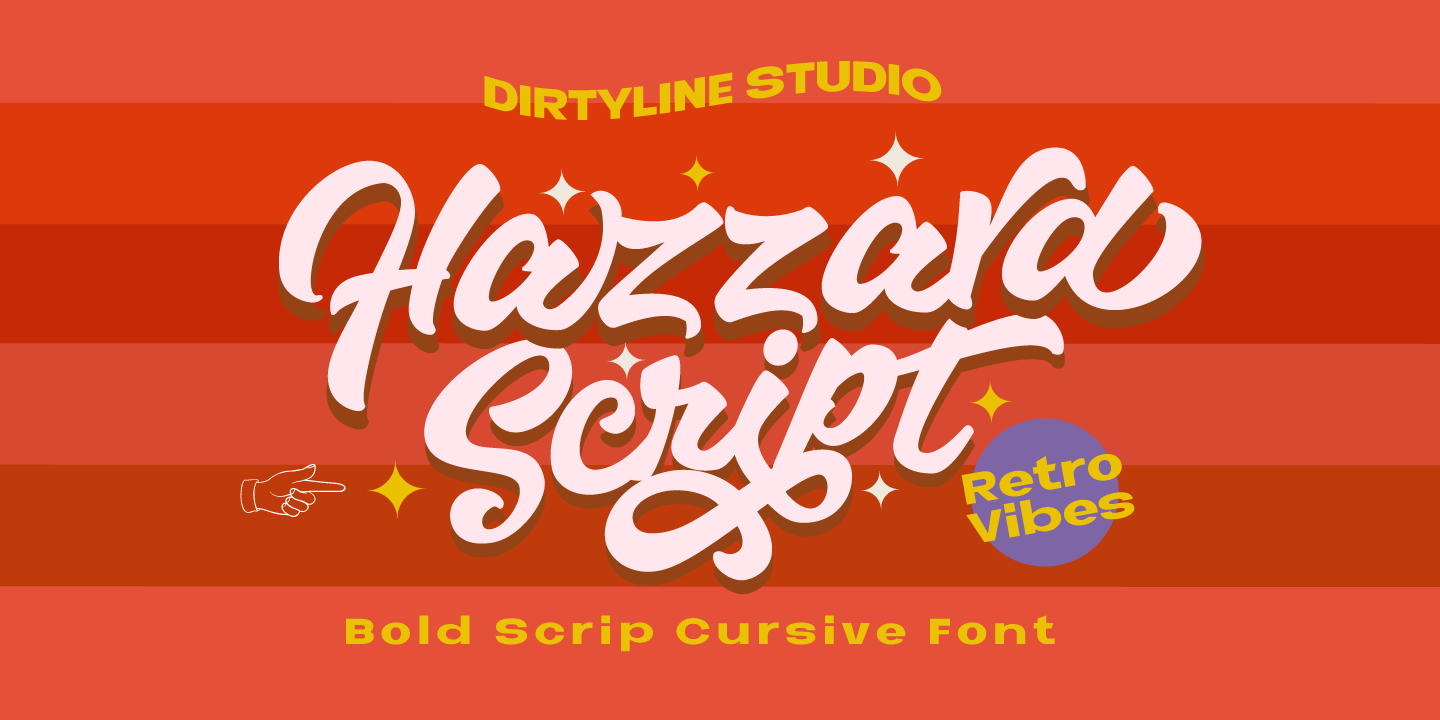 Hazzard Font preview